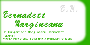 bernadett margineanu business card